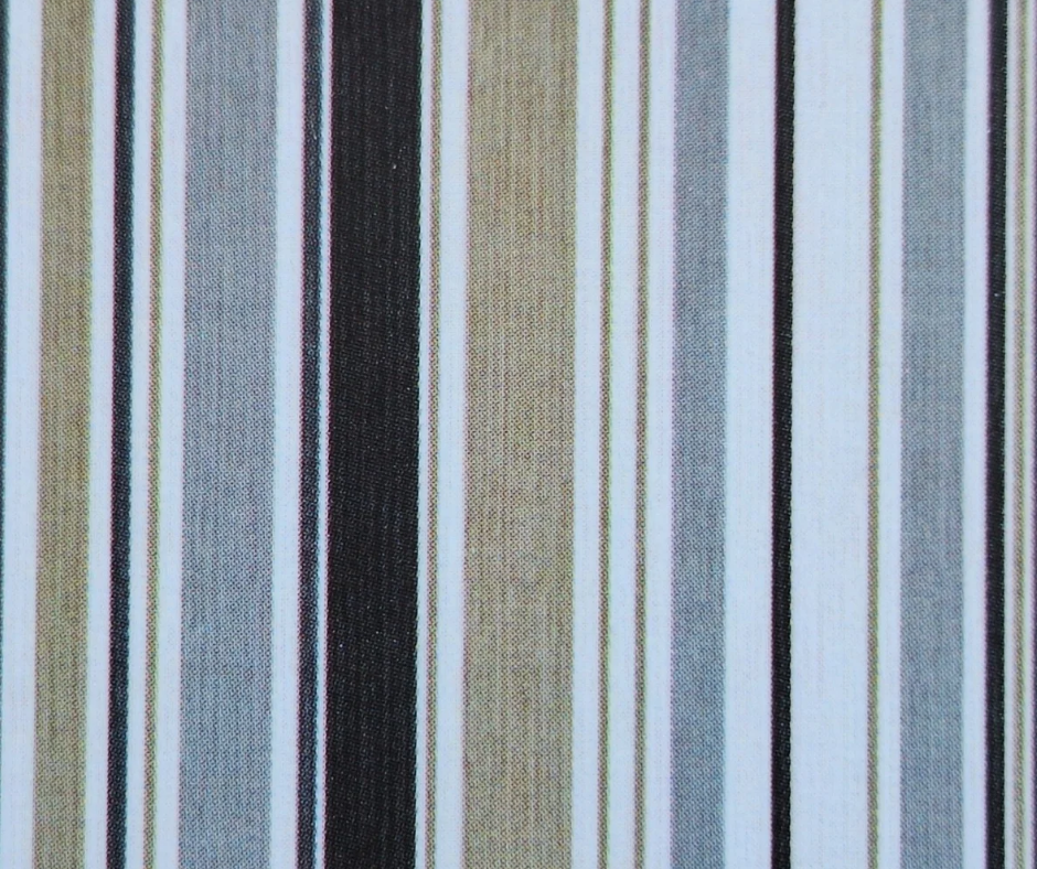 roller blinds in mossel bay with a fabric print of various vertical stripe pattern. Natural tones. warm feel blockout roller blinds mossel bay south africa